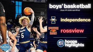 TSSAA basketball highlights Class 4A state semifinals Independence vs Rossview [upl. by Nerradal]