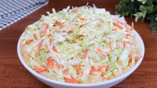 HOW TO MAKE THE BEST COLESLAW SALAD [upl. by Etnuahs416]