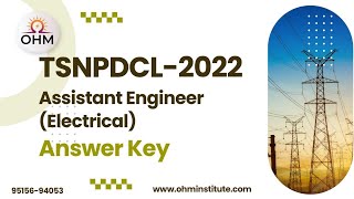 TSNPDCL 2022 Assistant Engineer Question Paper with key  Electrical Engineering  OHM Institute [upl. by Waldon]