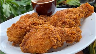 Crispy Fried Chicken Flavorful amp Delicious No Milk No Egg [upl. by Inaffets]