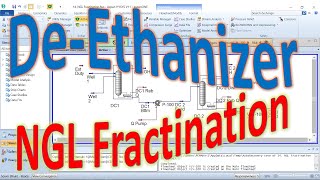 15 Tutorial Aspen Hysys  DeEthanizer NGL Fractination [upl. by Nylyahs305]