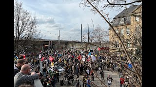 120322 Demo Düsseldorf 4k [upl. by Sidra]