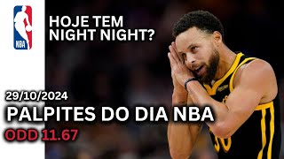 🏀 MELHORES PALPITES DO DIA NA NBA  291024 [upl. by Ninon436]