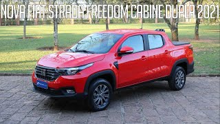 Avaliação Nova Fiat Strada Freedom Cabine Dupla 2021 [upl. by Annaira]