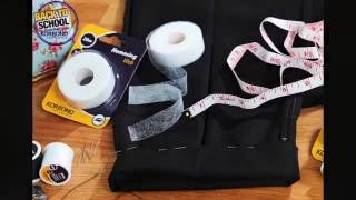 How To Hem Trousers Using Korbond Hemming Web  Sew Free [upl. by Rosdniw229]