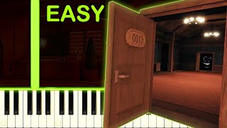 Dawn of the Doors  DOORS Roblox  EASY Piano Tutorial [upl. by Ahteres]