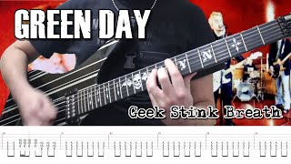 Green Day  Geek Stink Breath Guitar Cover  TABS [upl. by Kcirb785]