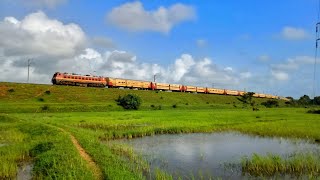 Beautiful Scenic Landscape  12620 Matsyagandha Exp  Kumta Konkan Railway  ED WAP4 [upl. by Ahab]