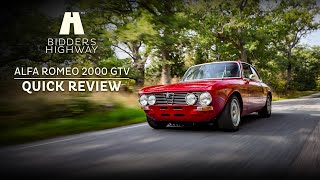 Quick review  1972 Alfa Romeo 2000 GTV [upl. by Ahsaf616]