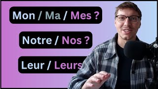 French for Beginners  Lesson 9a  Ladjectif Possessif [upl. by Jeremie]