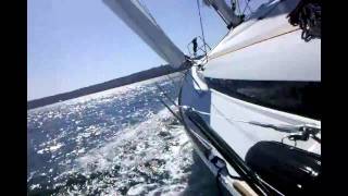 New Jeanneau yacht 409 Sailboat start to delivery day sail B [upl. by Aridaj]