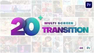 Multi Screen Transition  Premiere Pro template  Tutorial [upl. by Annaiel938]