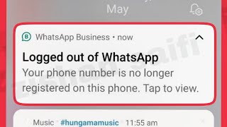 Logged out of WhatsApp Problem Solve  No longer registered on this phone [upl. by Yesima]