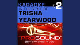 Youre Where I Belong Karaoke Instrumental Track In the style of Trisha Yearwood [upl. by Asilrak]