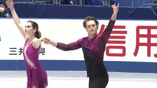 Evelyn Walsh and Trennt Michaud  NHK Trophy 2021 SP [upl. by Kantor74]