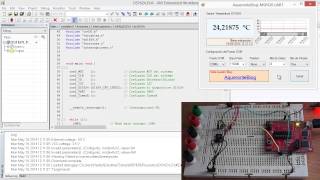 MSP430 Launchpad  MSP430G2553  DS1624  I2C  UART  C [upl. by Holloway100]