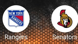 NY Rangers VS Ottawa Senators LIVE STREAM Continued [upl. by Ajnin]