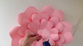 DIY Paper Flower Assembly EASY [upl. by Arlena]