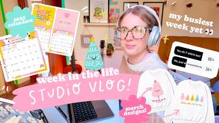 My Busiest Week in the Studio Holiday Launch Prep Chat GPT  Art Commission 🎄 Small Business Vlog [upl. by Irep]