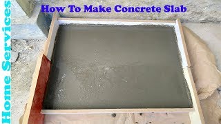 Concrete Slab  How To Make Concrete Slab For House [upl. by Lovell529]