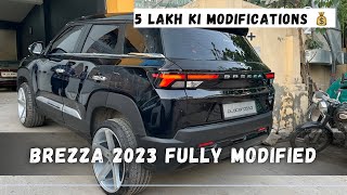 Brezza 2023 Modifications  Z Black  Modified Interior  13 Lakh Ki Brezza 💰🔥 [upl. by Anaiq992]