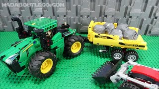 Lego Technic John Deere 9620R 4WD Tractor 42136 [upl. by Vergne711]