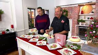 Juniors 325lb Christmas Swirl Cheesecake on QVC [upl. by Charlotte]