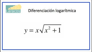 Diferenciacion logaritmica ejemplo 1 [upl. by Namwob915]