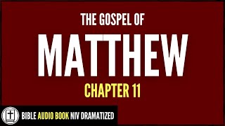 Matthew 11  New Testament  NIV Bible Dramatized Audio Book verses on screen [upl. by Crowe]