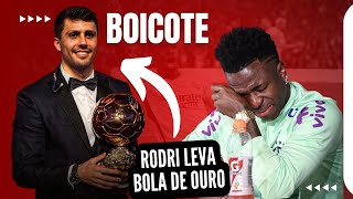 Boicote Vini Jr no deixa de ir ao prêmio da Bola de Ouro e Rodri é favorito [upl. by Sivartal]