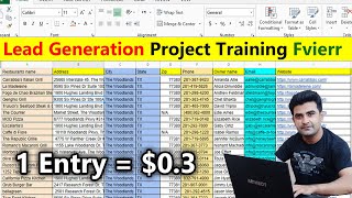 Lead generation Live Demo Project Complete Fiverr Project Guide [upl. by Endys531]