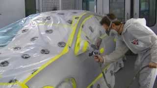 Spraying Silver Metallic Paint Base  Clear  Car Painting [upl. by Kavanaugh]