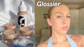 Glossier Perfecting Skin Tint amp Stretch Concealer G9  Review  Wear Test [upl. by Nyleuqcaj]