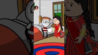 Bangla cartoon video comedy hasir mojar funny short video😁😁😁 [upl. by Anitsahs]