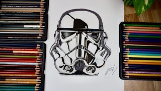 STAR WARS  drawing hyperrealistic  Time lapse [upl. by Adnohsed]