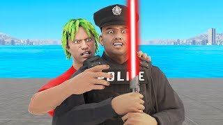 Cop Tries To Steal My Light Saber GTA RP [upl. by Eicnan547]