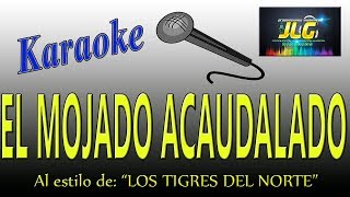 EL MOJADO ACAUDALADO Karaoke JLG Los Tigres del Norte [upl. by Erbe]