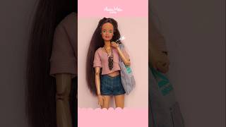 Miniature tote bag for Dolls 🥰 fashiondoll dollaccessories dollclothes [upl. by Otrebmuh]