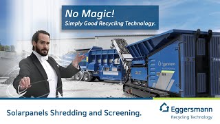 Recycling of Solar Panels  no Magic Simply Good Recycling Technology [upl. by Acinnad]