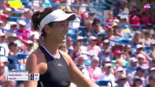 WampS Open Muguruza vs Halep Final Highlights [upl. by Vel]