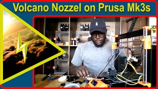 Prusa Mk3s Nozzle upgrade  Volcano Hotend and 08 Nozzele [upl. by Terrag]