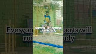 Cricket and study both 🔥🏏 cricket shorts cricketacademy cricketpractice batting crickettips [upl. by Krystle]