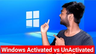 What Happens If We Use Without Activated Windows Windows Activated vs Windows UnActivated  Hindi [upl. by Halladba]