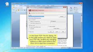 How to convert Word 2007 files to PDF [upl. by Lahcsap]