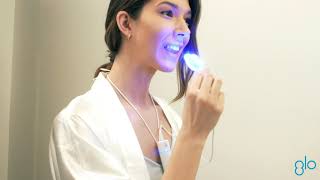 Whiten your teeth at home with the GLO Lit Teeth Whitening Device Tech Kit [upl. by Inalaehak10]