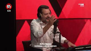 MATTEO SALVINI A NON STOP NEWS RTL 1025 18092024 [upl. by Atinod]