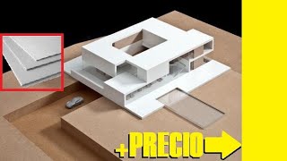 MATERIALES para hacer maquetas arquitectónicas  PRECIO [upl. by Jaal949]