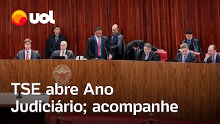 🔴 TSE ao vivo Alexandre de Moraes abre Ano Judiciário no Tribunal Superior Eleitoral acompanhe [upl. by Aranat]