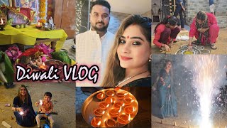 Diwali CELEBRATION🎊✨️ with Family VLOG  Diwali shopping 🛍  Decoration [upl. by Nyvek]