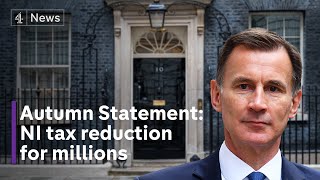 Autumn Statement explained tax cut giveaway or stagnating UK [upl. by Savill255]